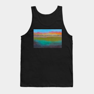 ocean island fire impressionist Tank Top